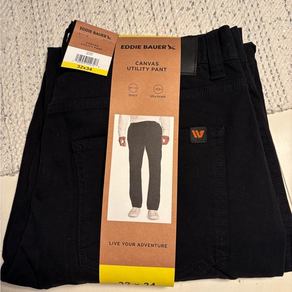 Bauer Other - Black Canvas Pants Eddie Bauer Men’s Utility Pant